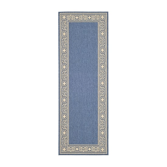 Safavieh Courtyard Collection Cherette Oriental Indoor/Outdoor Runner Rug
