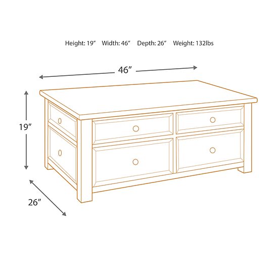 Signature Design by Ashley® Tyler Creek Lift Top Cocktail Table
