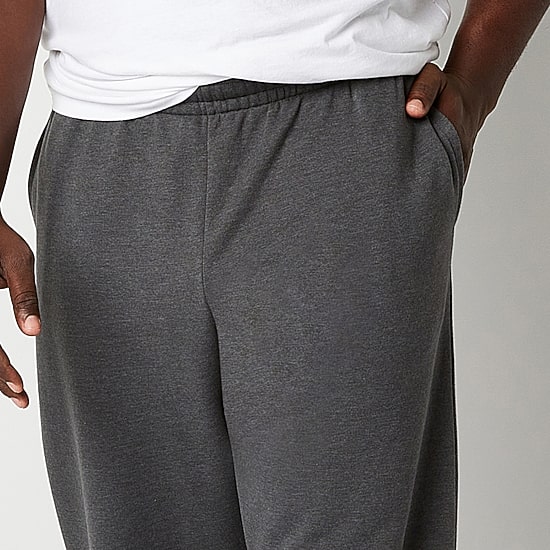 Xersion Quick Dry Cotton Fleece Mens Straight Mid Rise Regular Fit Big and Tall Workout Pant
