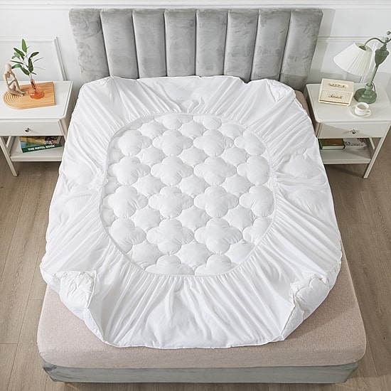 Royal Velvet European White Down Mattress Pad