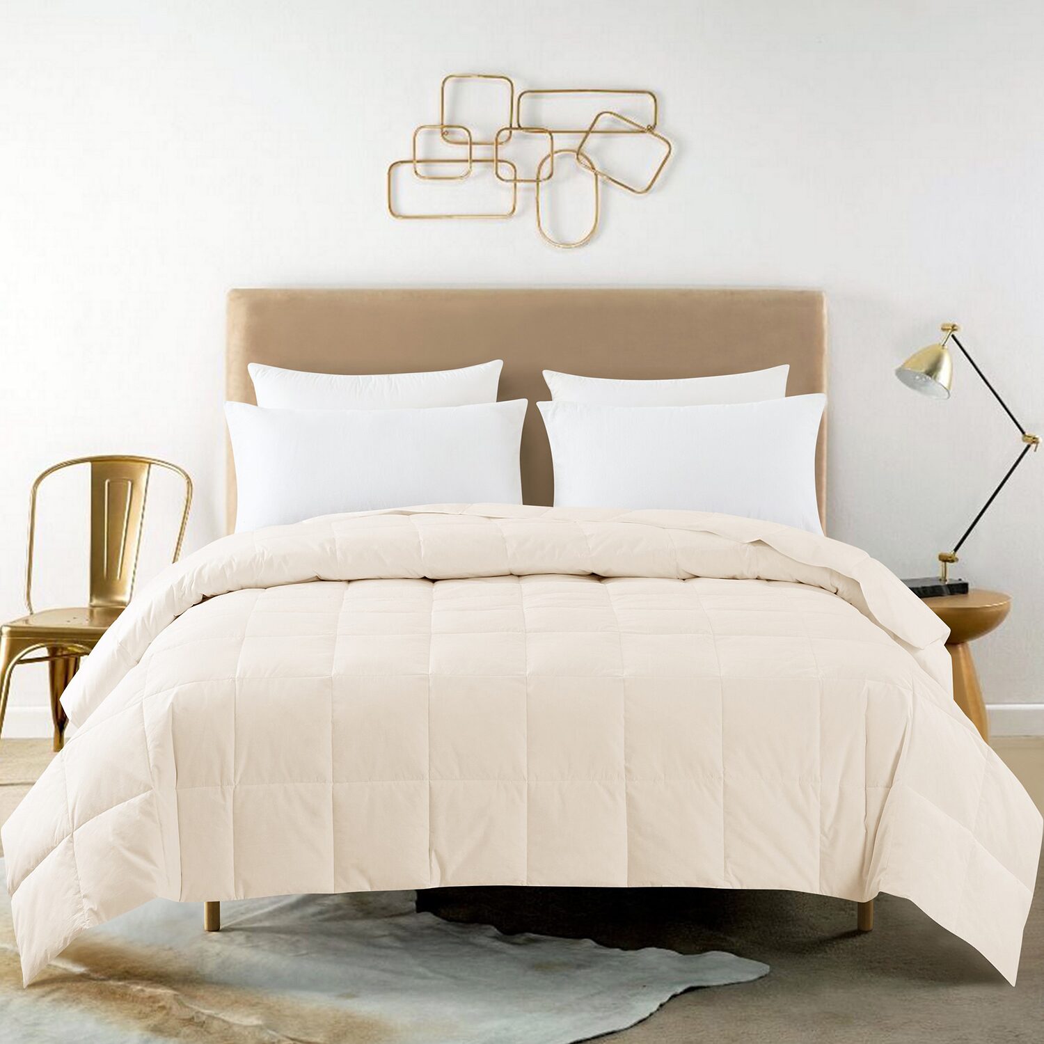 St. James Home Constance 233 Thread Count White Duck Down Blanket