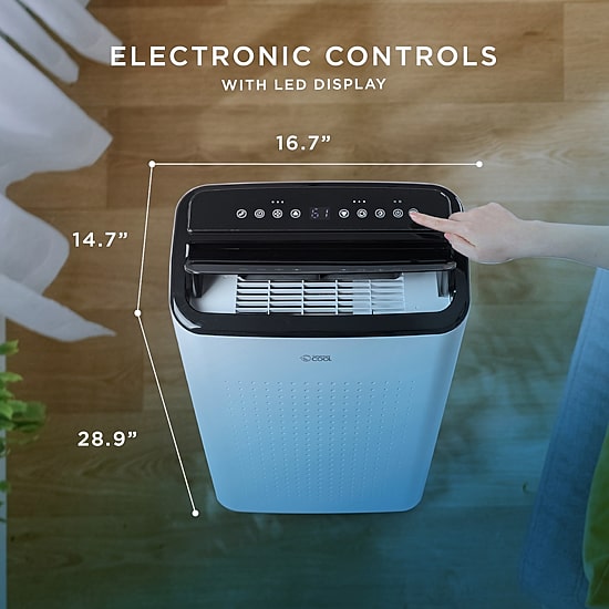 Commercial Cool 12,000 BTU AC with Dehumidifier & Fan with 2 Remote Controls, 550 Sq. Ft.