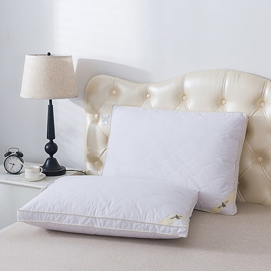 St. James Home Feather And Loom Cotton Quilted Nano Feather Pillow