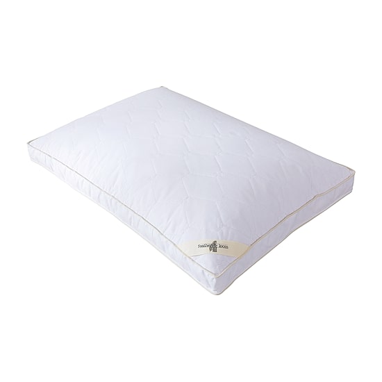 St. James Home Feather And Loom Cotton Quilted Nano Feather Pillow