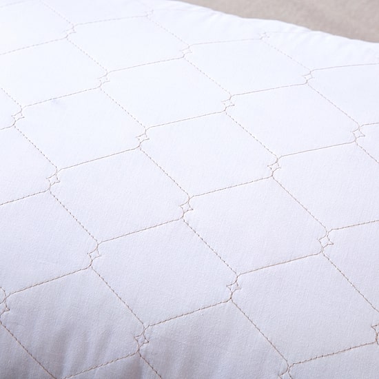 St. James Home Feather And Loom Cotton Quilted Nano Feather Pillow