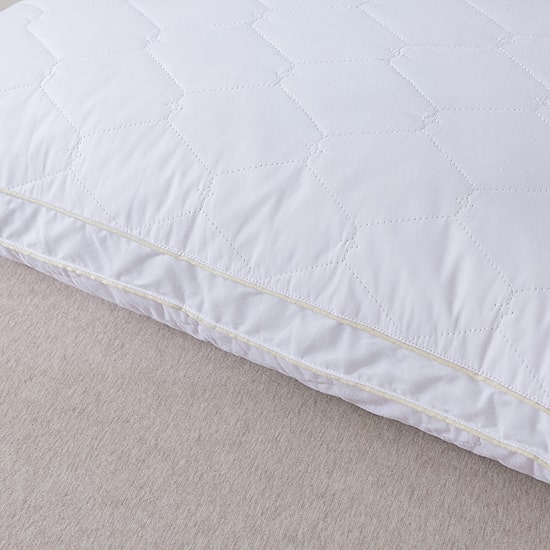 St. James Home Feather And Loom Cotton Quilted Nano Feather Pillow