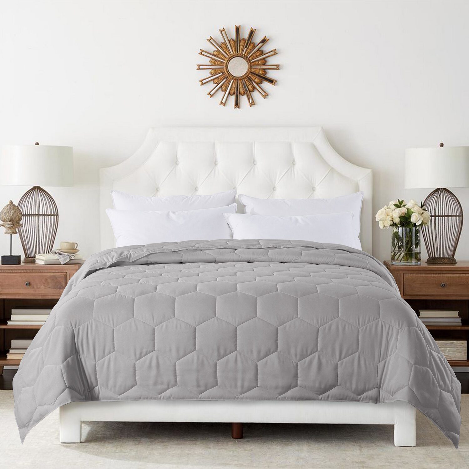 St. James Home Honeycomb Stitch Down Alternative Blanket