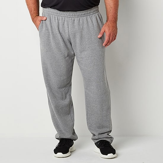 Xersion Quick Dry Cotton Fleece Mens Straight Mid Rise Regular Fit Big and Tall Workout Pant