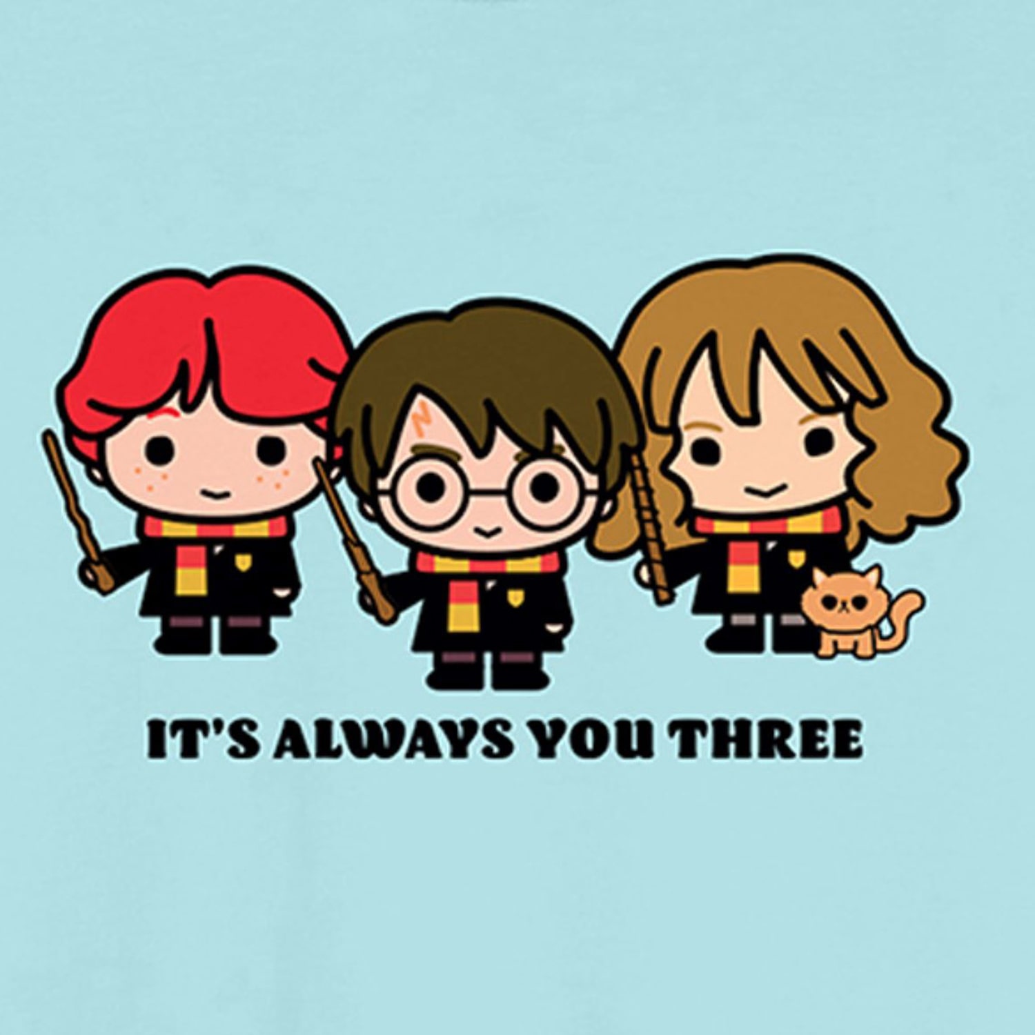 Harry Potter Chibi Boyfriend Tee Womens Juniors Crew Neck Short Sleeve Loose Fit Graphic T-Shirt