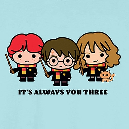 Harry Potter Chibi Boyfriend Tee Womens Juniors Crew Neck Short Sleeve Loose Fit Harry Potter Graphic T-Shirt