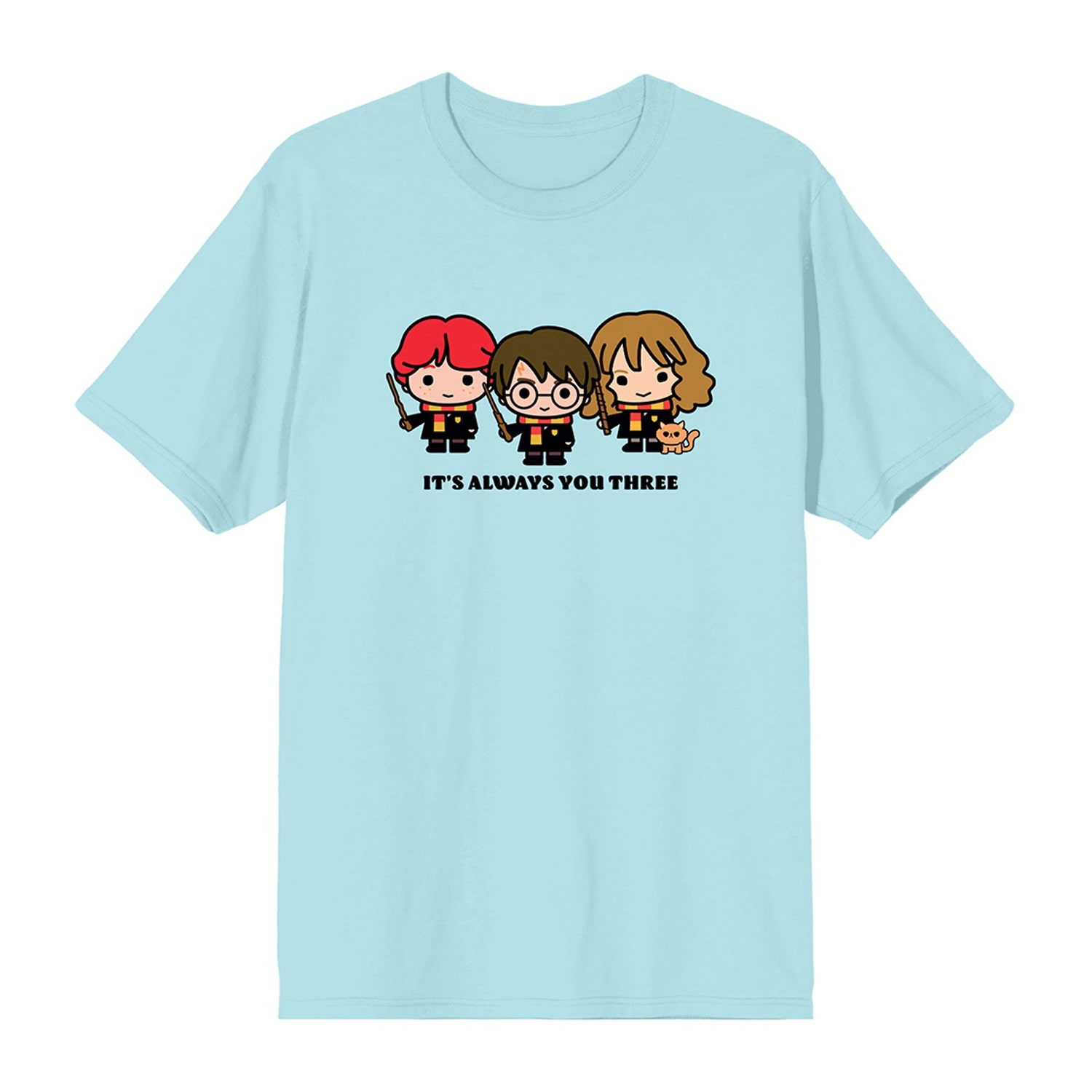 Harry Potter Chibi Boyfriend Tee Womens Juniors Crew Neck Short Sleeve Loose Fit Graphic T-Shirt
