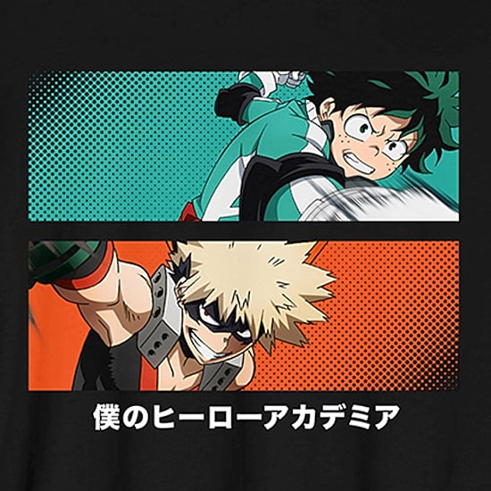 My Hero Academia Boyfriend Long Sleeve Womens Juniors Crew Neck Long Sleeve Loose Fit Graphic T-Shirt
