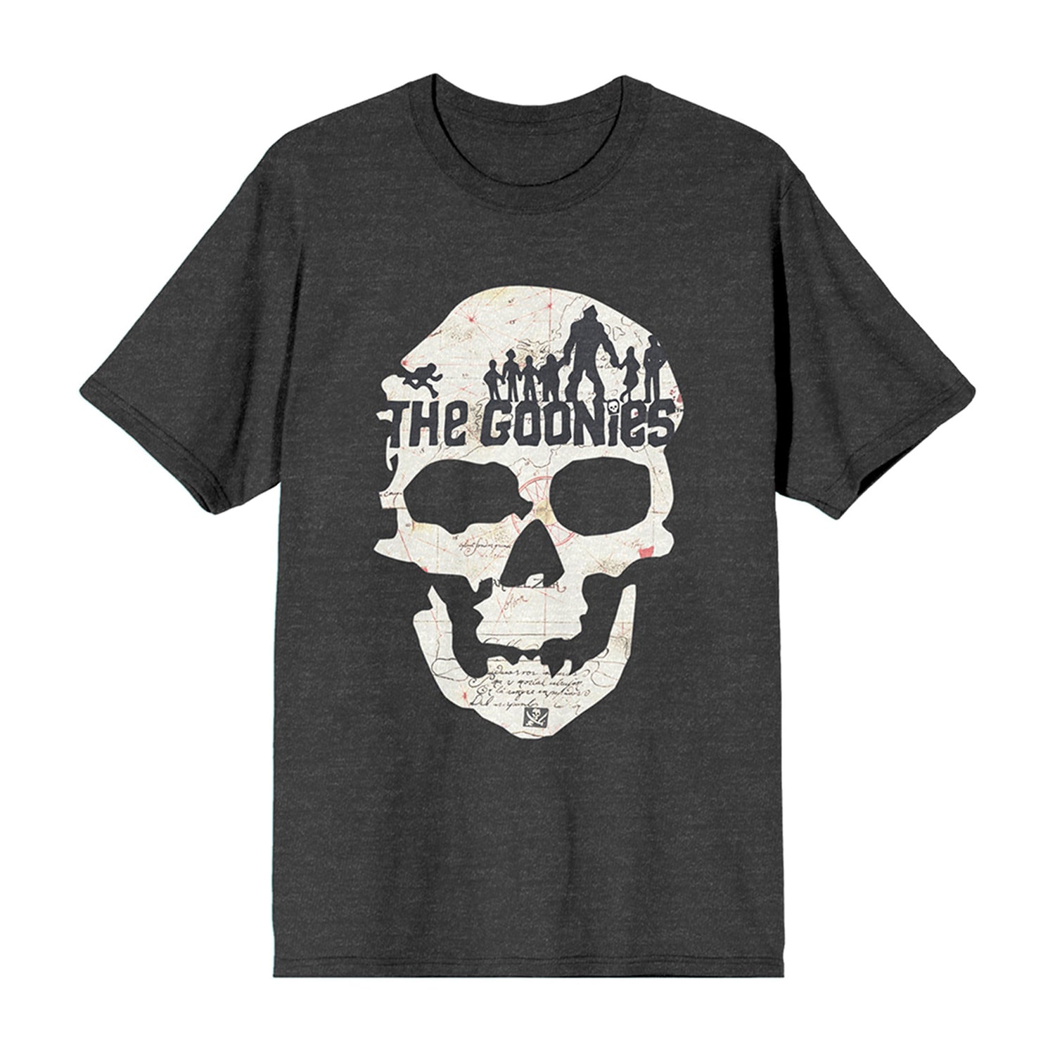 The Goonies Skull Boyfriend Tee Womens Juniors Crew Neck Short Sleeve Loose Fit Graphic T-Shirt