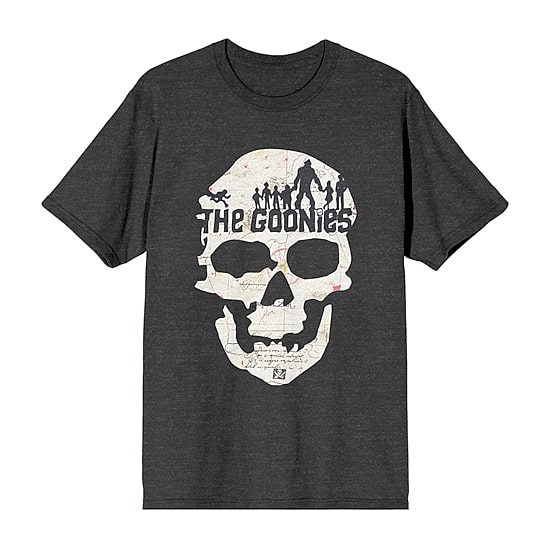 The Goonies Skull Boyfriend Tee Womens Juniors Crew Neck Short Sleeve Loose Fit Graphic T-Shirt