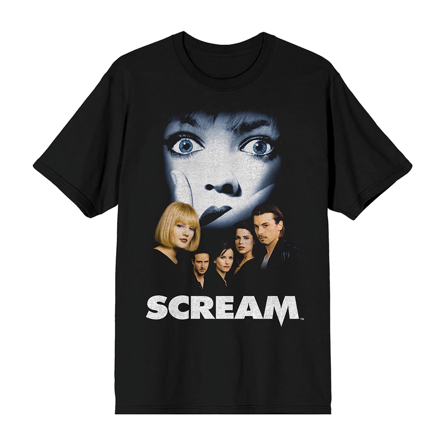 Scream Boyfriend Tee Womens Juniors Crew Neck Short Sleeve Loose Fit Graphic T-Shirt