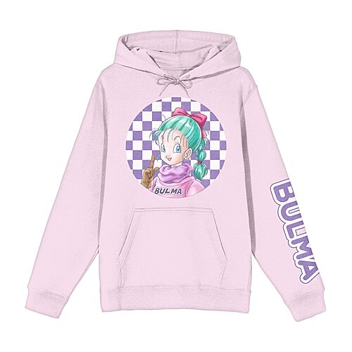 Novelty T-shirts Womens Juniors Long Sleeve Dragon Ball Z Zipper Hoodie In Pink