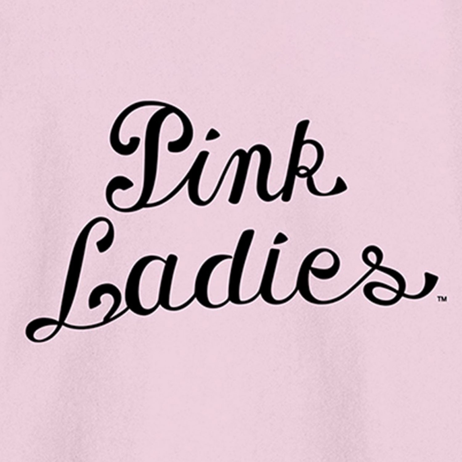 Grease Pink Ladies Logo Womens Juniors Crew Neck Long Sleeve Sweatshirt