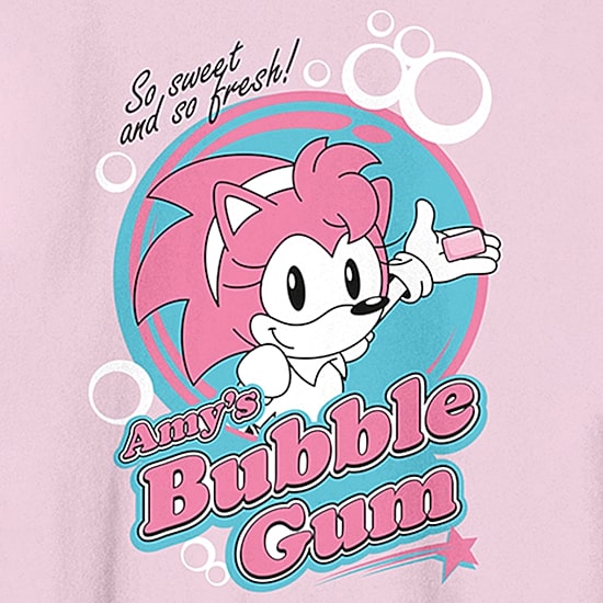 Womens Juniors Crew Neck Long Sleeve Sonic the Hedgehog Sweatshirt