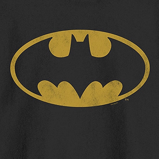 Womens Juniors Crew Neck Long Sleeve Batman Sweatshirt