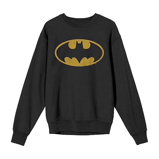 Womens Juniors Crew Neck Long Sleeve Batman Sweatshirt