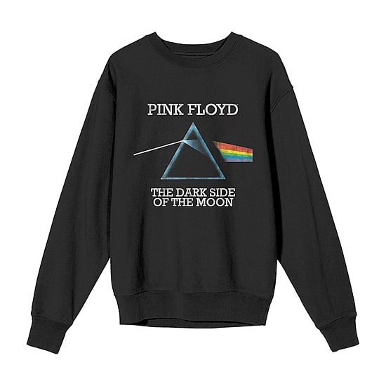 Pink Floyd The Dark Side Of The Moon Womens Juniors Crew Neck Long Sleeve Sweatshirt