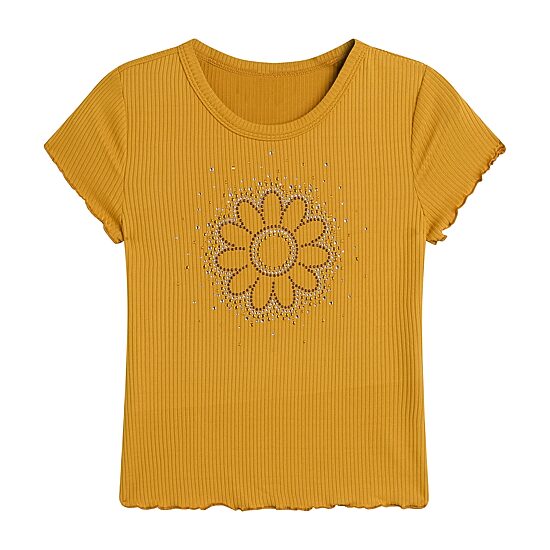 Knit Works Big Kid Girls Round Neck Short Sleeve Regular Fit Graphic T-Shirt