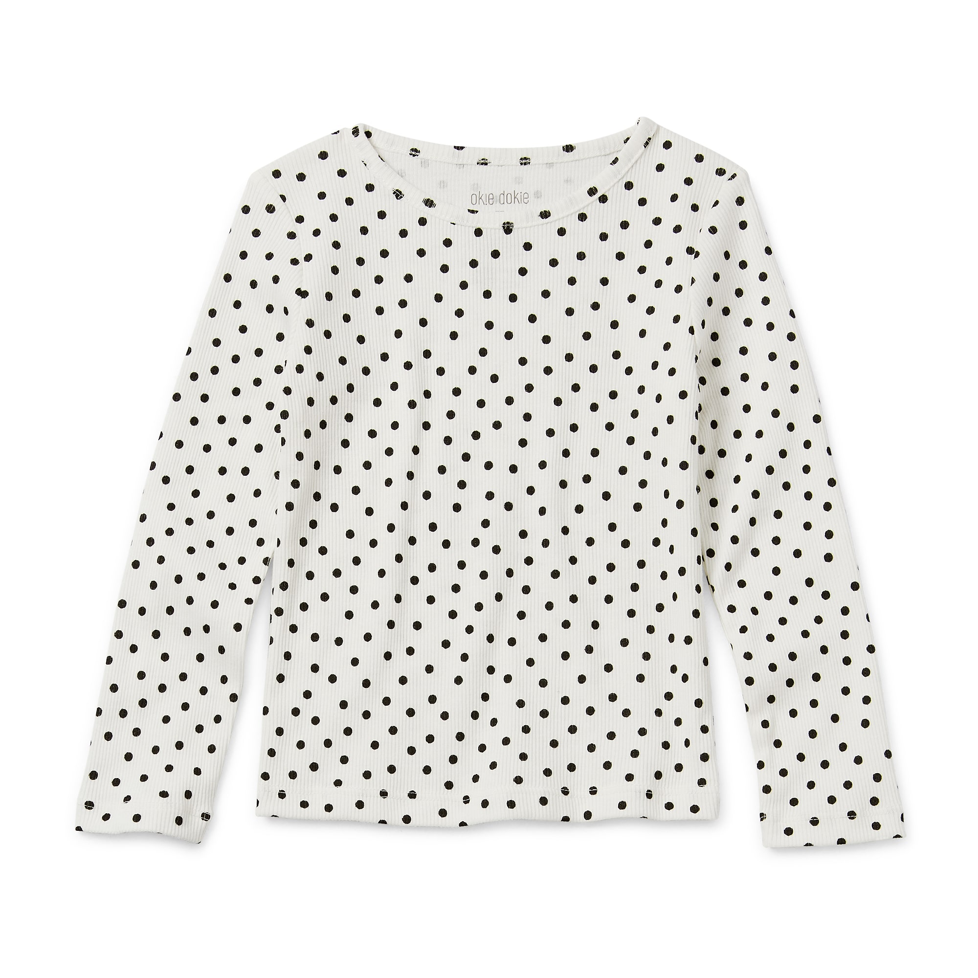 Okie Dokie Toddler & Little Girls Crew Neck Long Sleeve T-Shirt