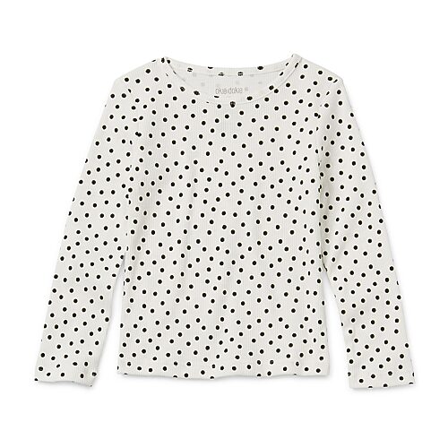 Okie Dokie Toddler & Little Girls Crew Neck Long Sleeve T-Shirt, 12 Months, White