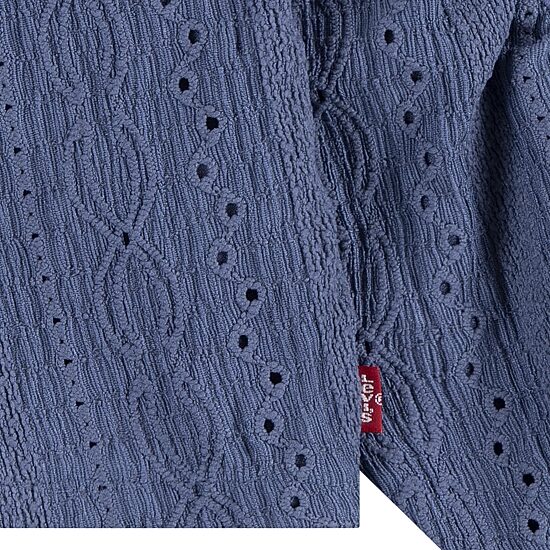 Levi's® Big Kid Girls Round Neck Long Sleeve Blouse