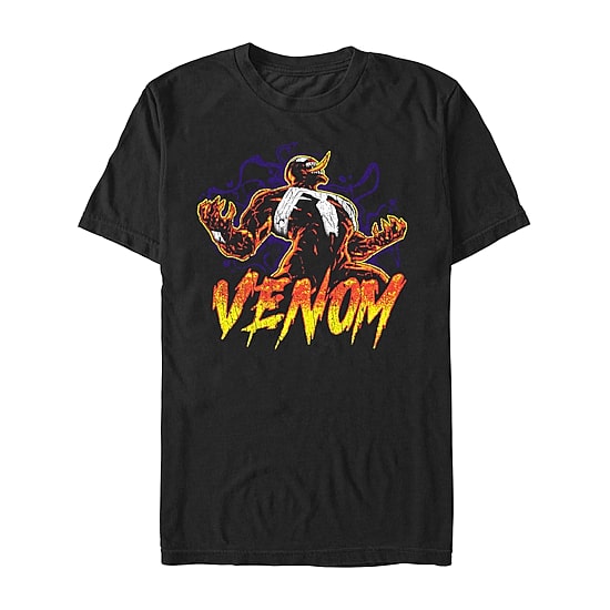 Mens Short Sleeve Venom Graphic T-Shirt