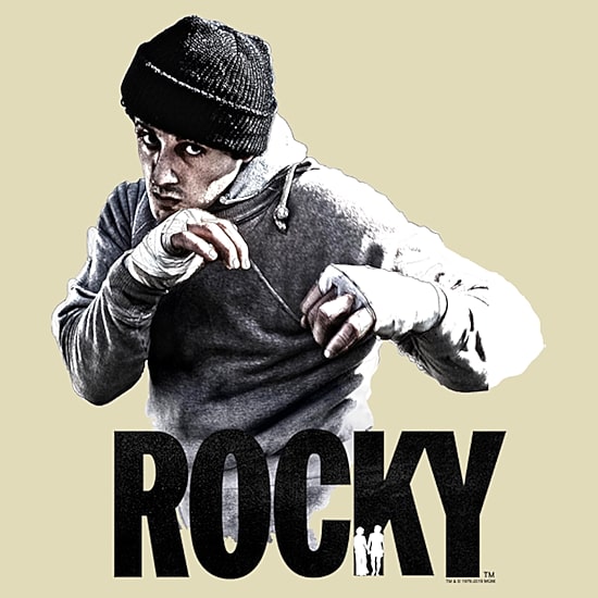 Mens Short Sleeve Rocky Graphic T-Shirt