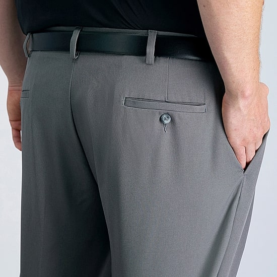 Haggar Cool Right Performance Flex Mens Classic Fit Big and Tall Pleated Pant