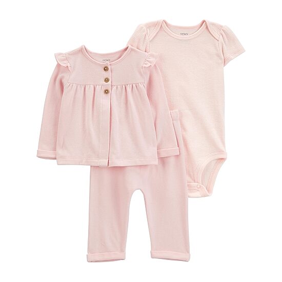 Carter's Baby Girls 3-pc. Pant Set