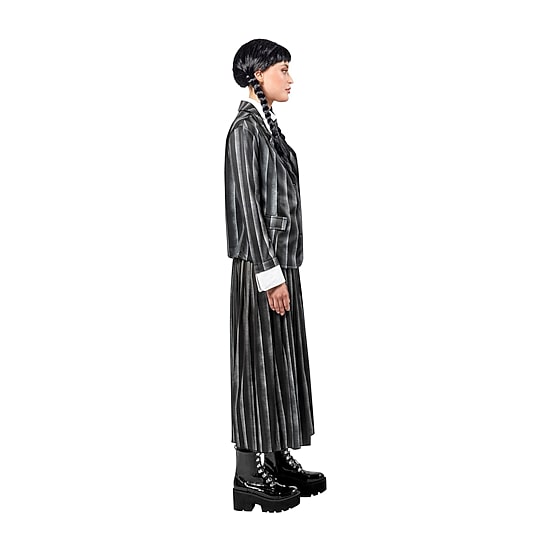Womens Black Nevermore Academy Uniform The Addams Family Wednesday Addams 3-pc. Costume