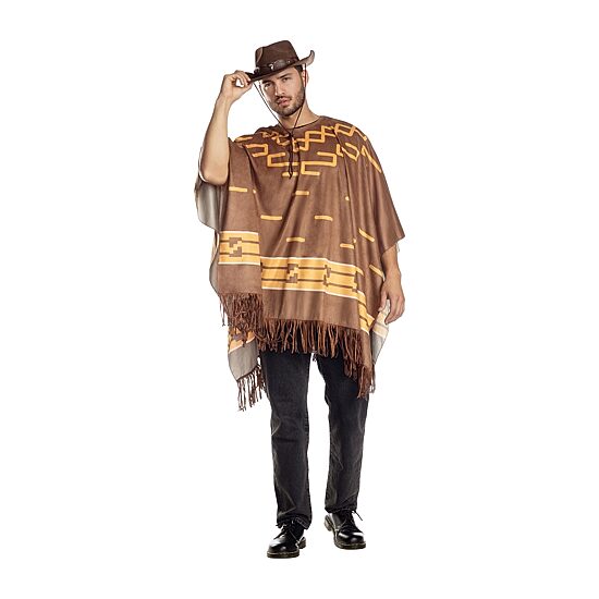 Unisex Adult Cowboy Poncho Costume
