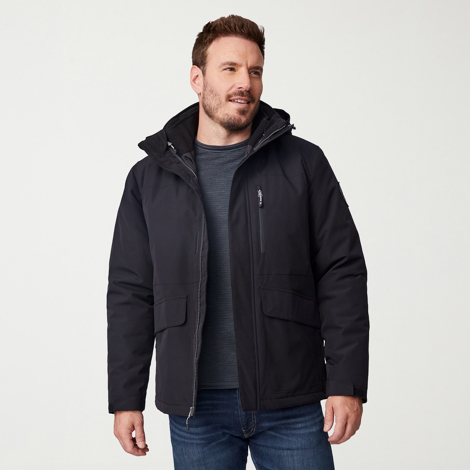 Free Country Mens Removable Lining Heavyweight System Jacket