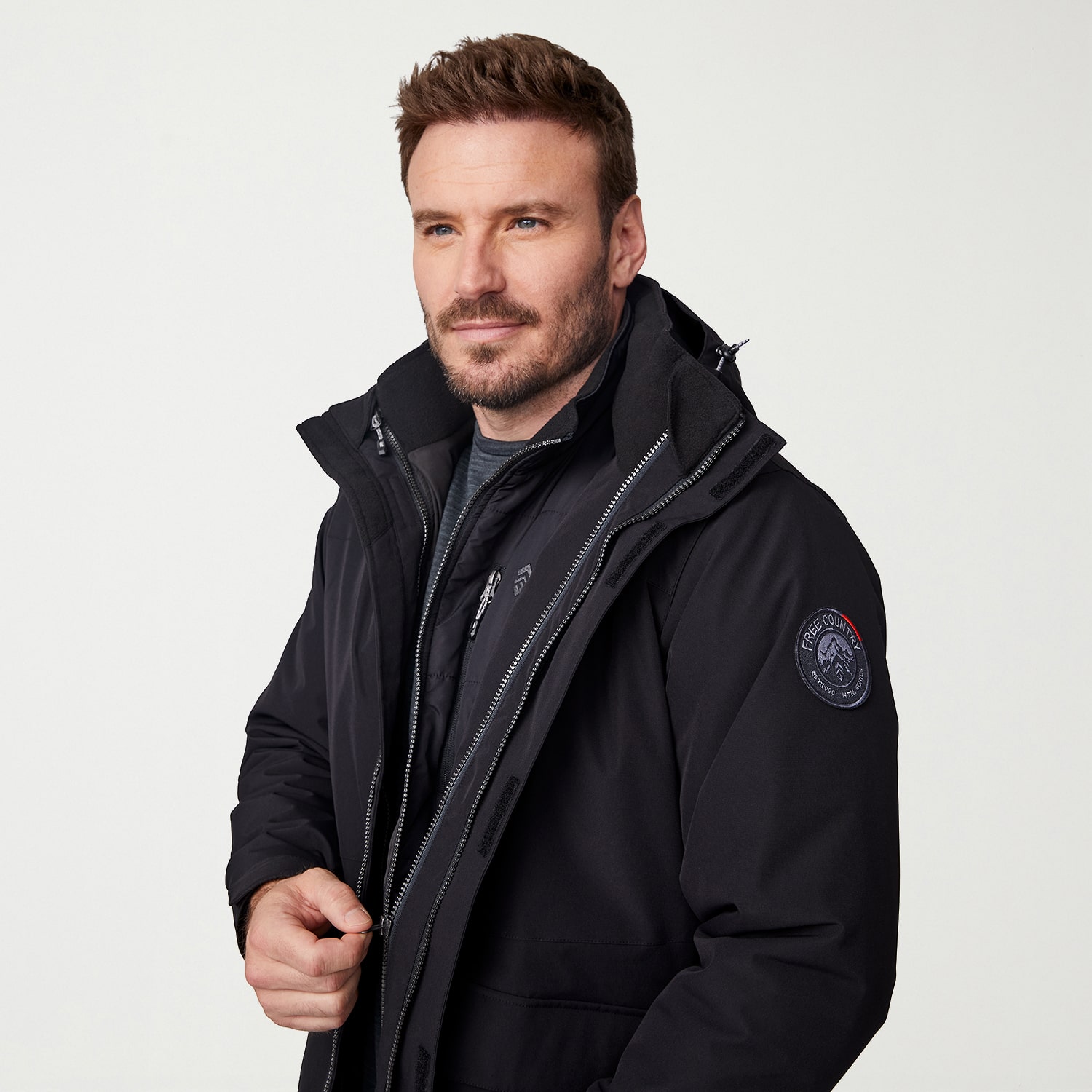 Free Country Mens Removable Lining Heavyweight System Jacket
