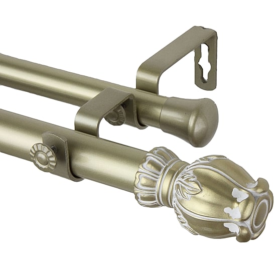 Rod Desyne Regent 1" Adjustable Double Curtain Rod