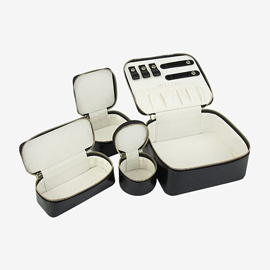 Mele And Co Bento Box Black Jewelry Travel Case