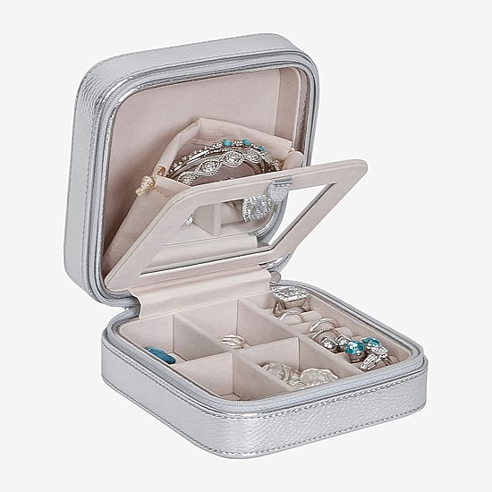 Mele And Co Luna Mirrored Jewelry Travel Case