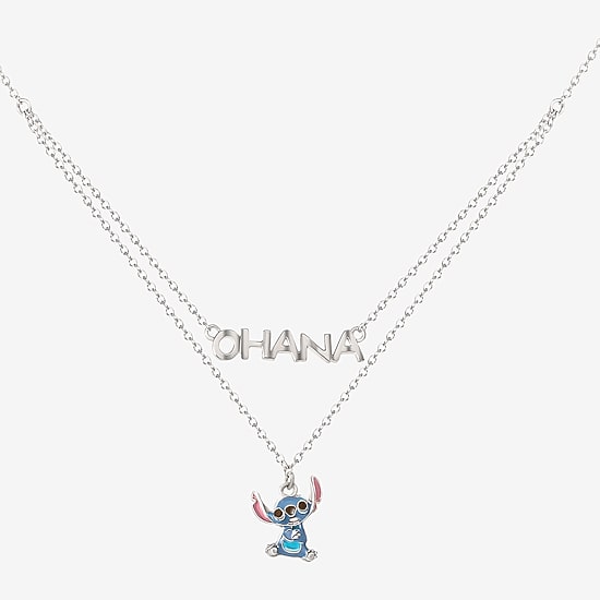 Disney Collection Girls Sterling Silver 15 Inch Pendant Necklace