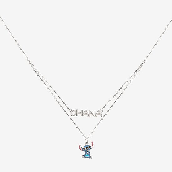 Disney Collection Girls Sterling Silver 15 Inch Pendant Necklace