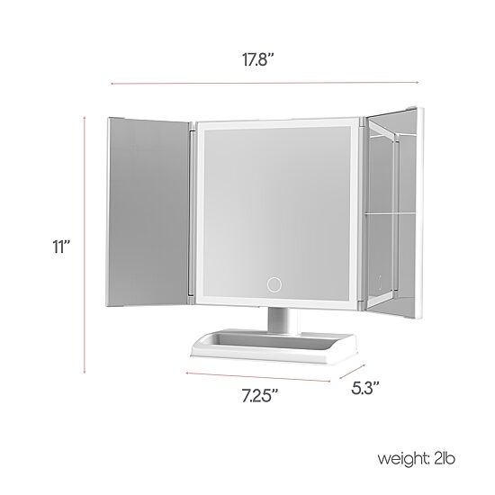 SLF Led Trifold Armoire Mirror