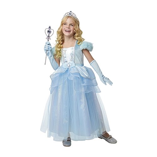 Little & Big Kid Girls Blue Princess 4-pc. Costume, Medium, Blue