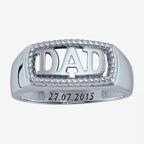 Personalized Men's "Dad" Ring