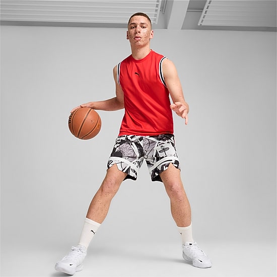 PUMA Mens 8" Moisture Wicking Quick Dry Workout Shorts