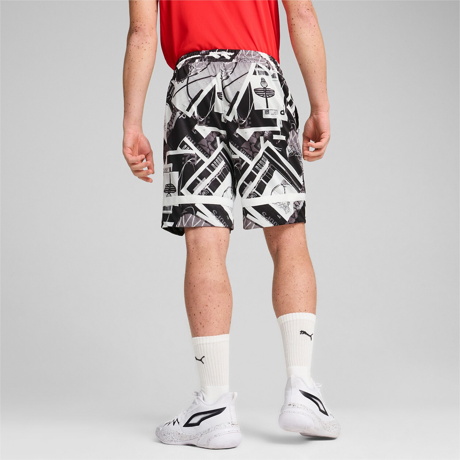PUMA Mens 8" Moisture Wicking Quick Dry Workout Shorts