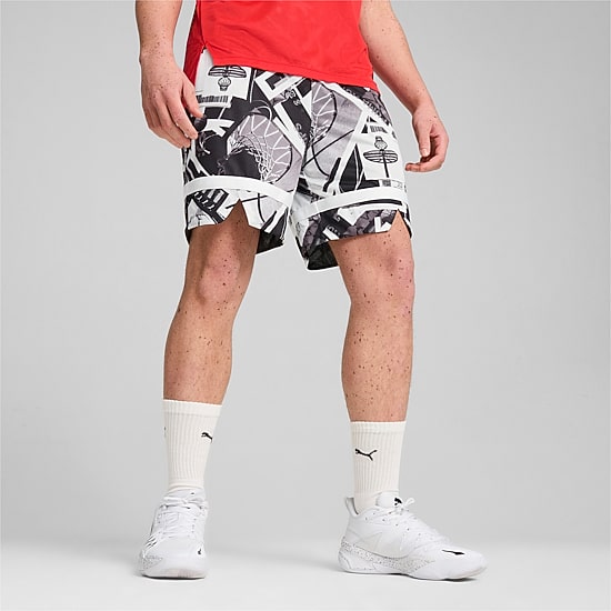 PUMA Mens 8" Moisture Wicking Quick Dry Workout Shorts