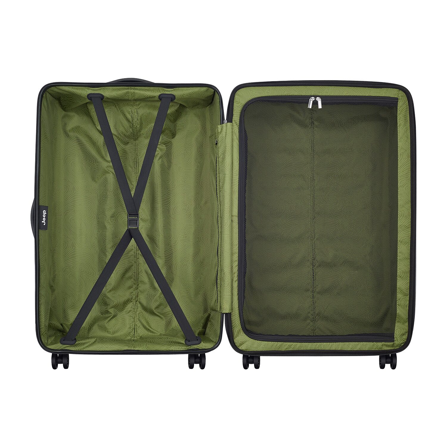 Jeep 28 Inch Hardside Expandable Checked Spinner Luggage