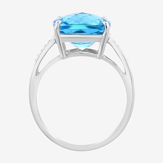 Effy Final Call  Womens Genuine Gemstone 14K White/Yellow/Rose Gold Cushion Cocktail Ring